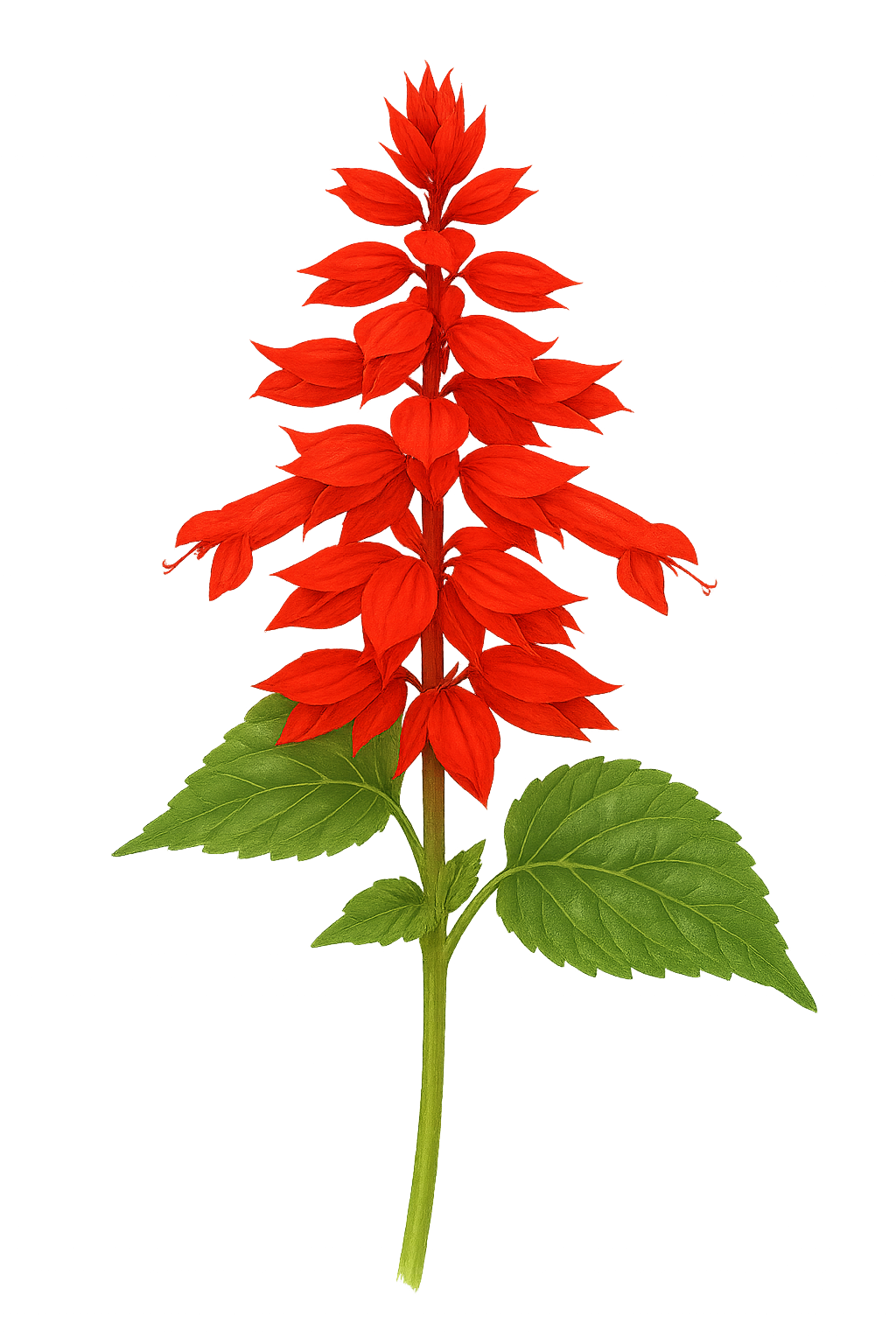 SALVIA Roemeriana 'Arriba' (Hot Trumpets, Prairie Fire, Red Dwarf) - 25 seeds