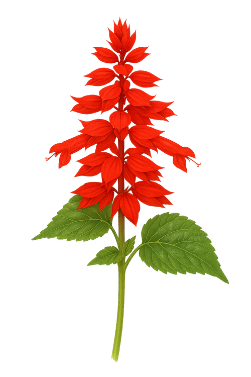 Salvia plant detail