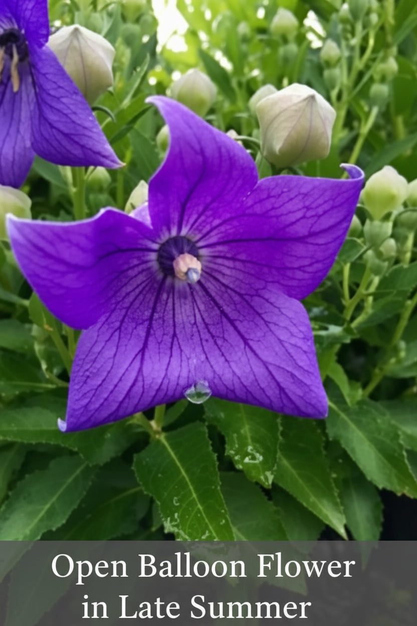 Balloon Flower (Platycodon grandiflorus) Live Plant – Blue-Purple Blooms, Perennial, Zones 3–9