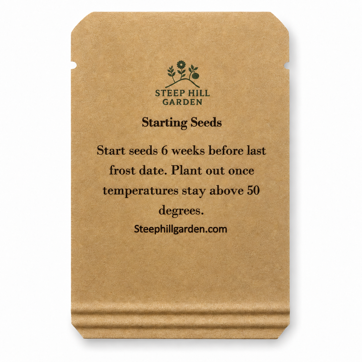 Blush Tomato Seeds – Striped Orange-Yellow Open-Pollinated Tomato — seed packet image