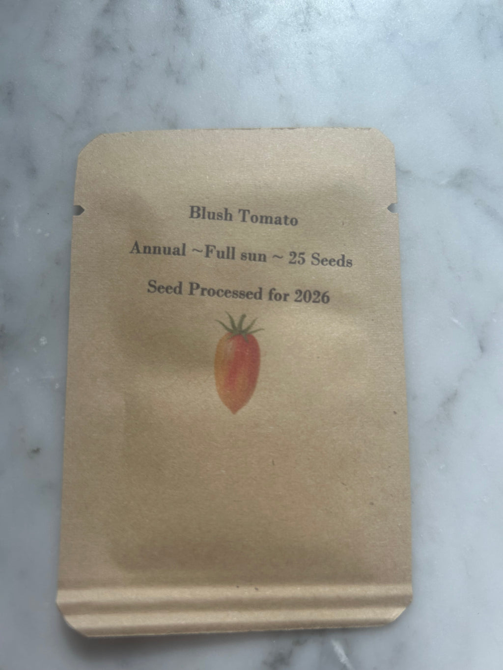 Steep Hill Garden Blush Tomato Seeds - Heirloom Plum, Fruity Orange-Yellow, 10-100 Count