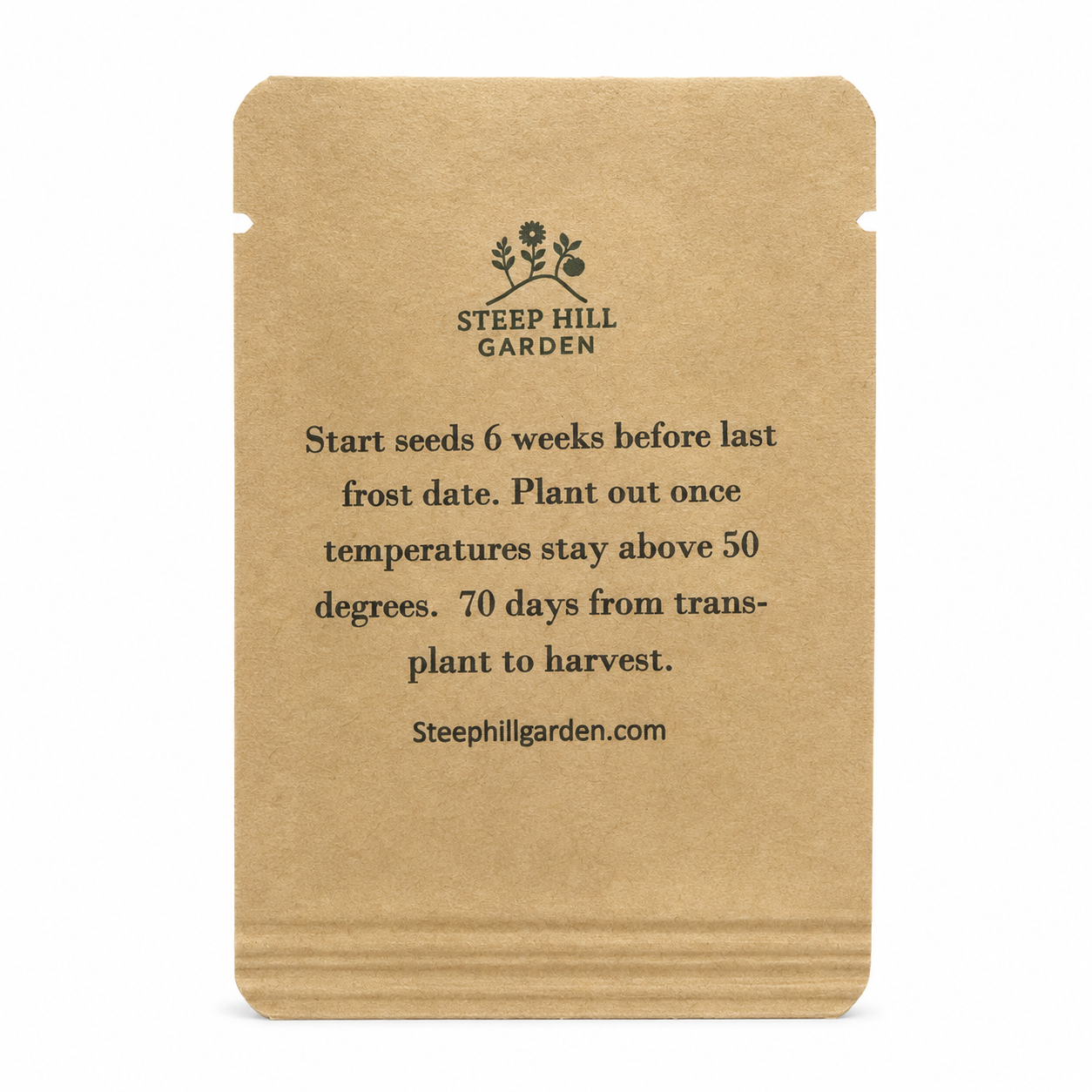 Chupon de Malinalco tomatillo seed packet planting instructions