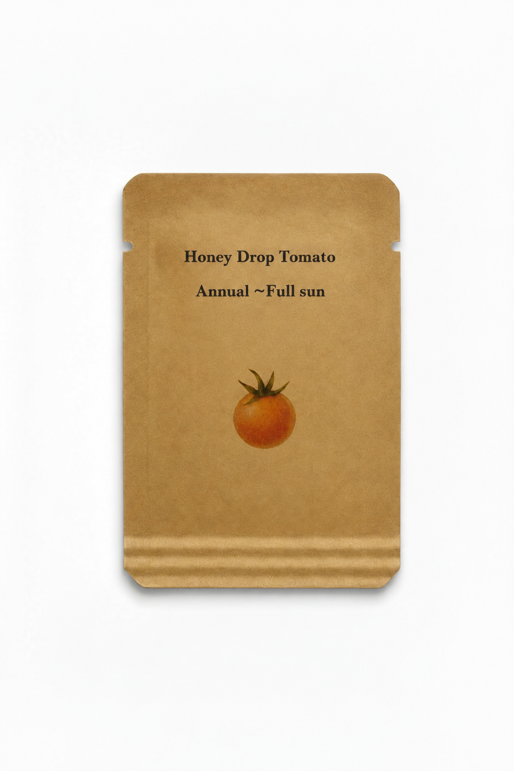 Honey Drop Tomato Seeds – Open-Pollinated Yellow Cherry Tomato — seed packet image