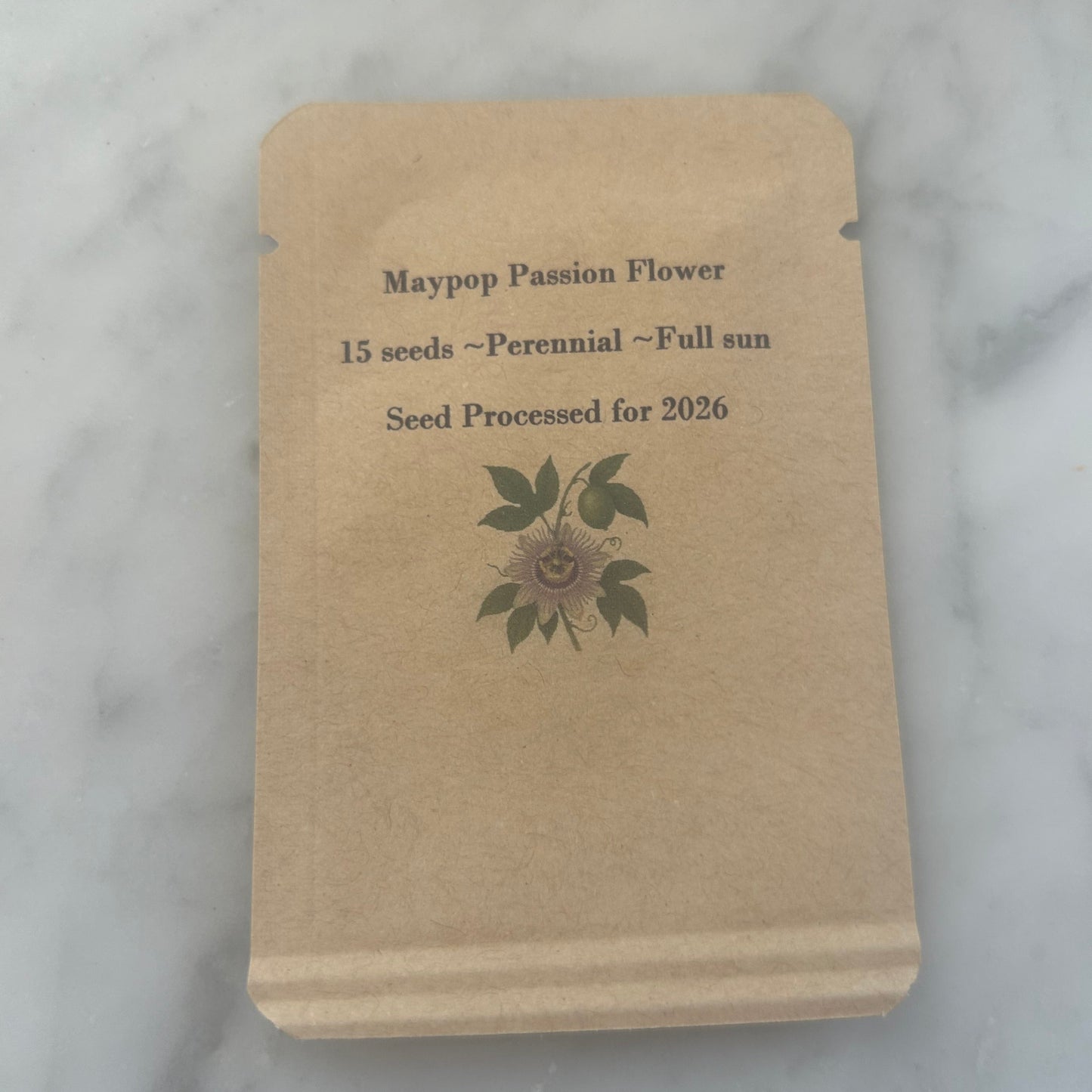 Maypop Passionflower/Passion Fruit Seeds (15 Seeds)