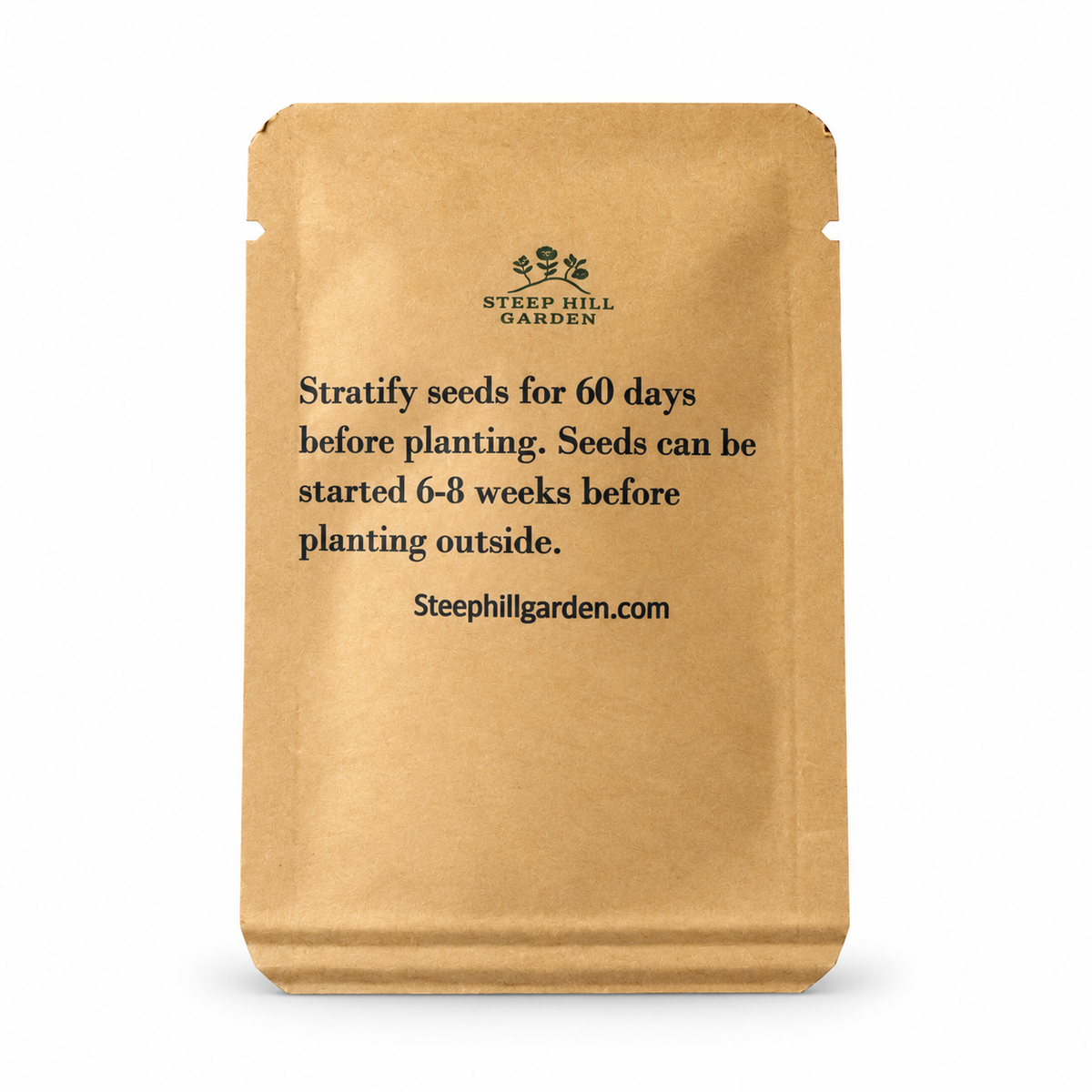 Money Plant seed packet back with planting instructions