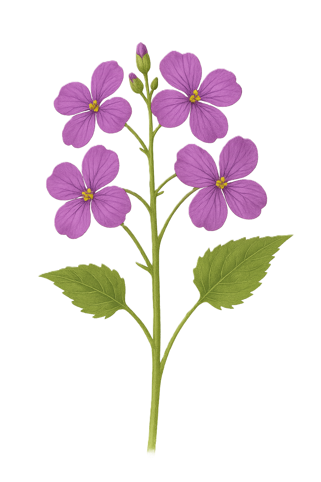 Money Plant Flower Drawing