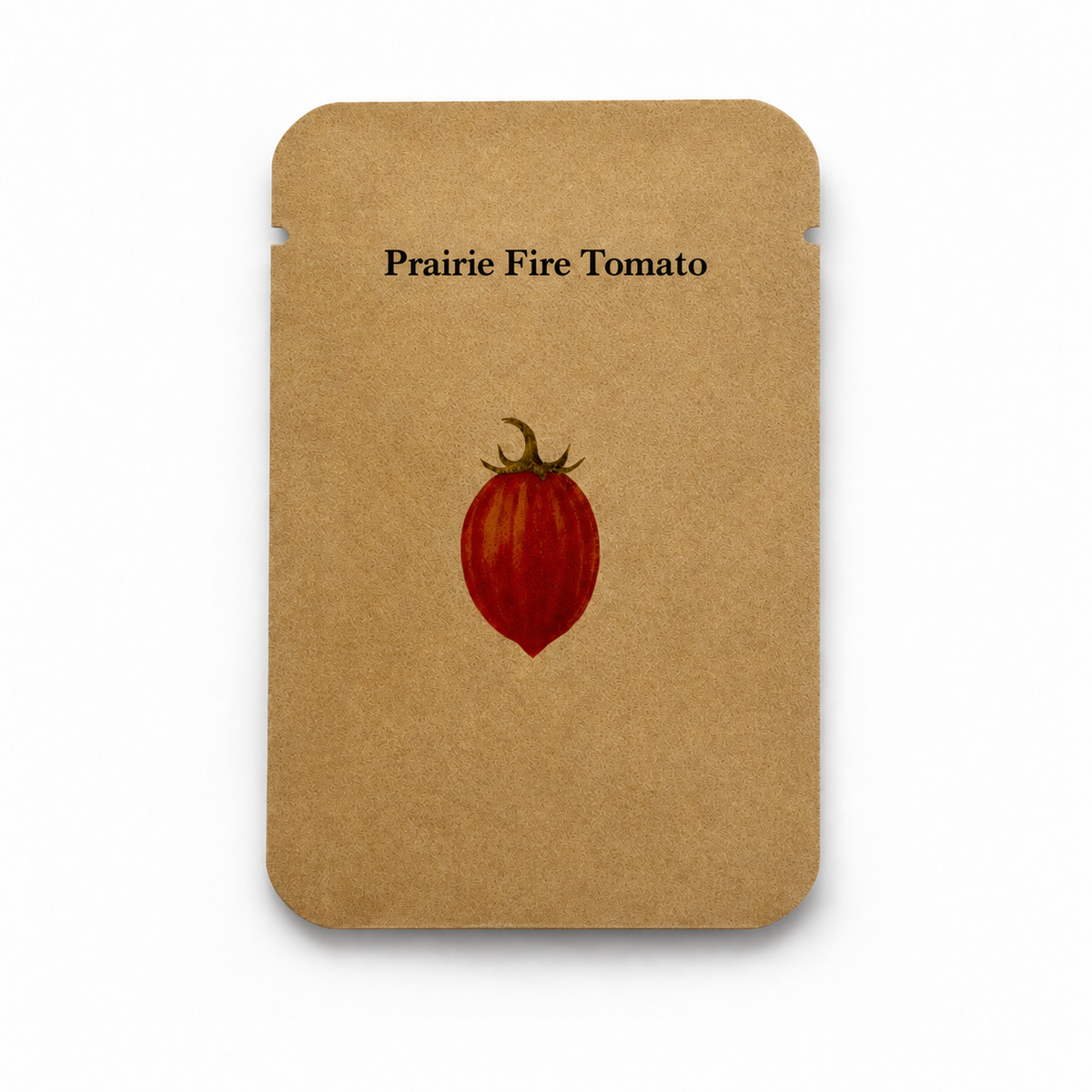 Prairie Fire Tomato Seeds – Striped Tomato – 10, 25 or 100 Seeds — seed packet image