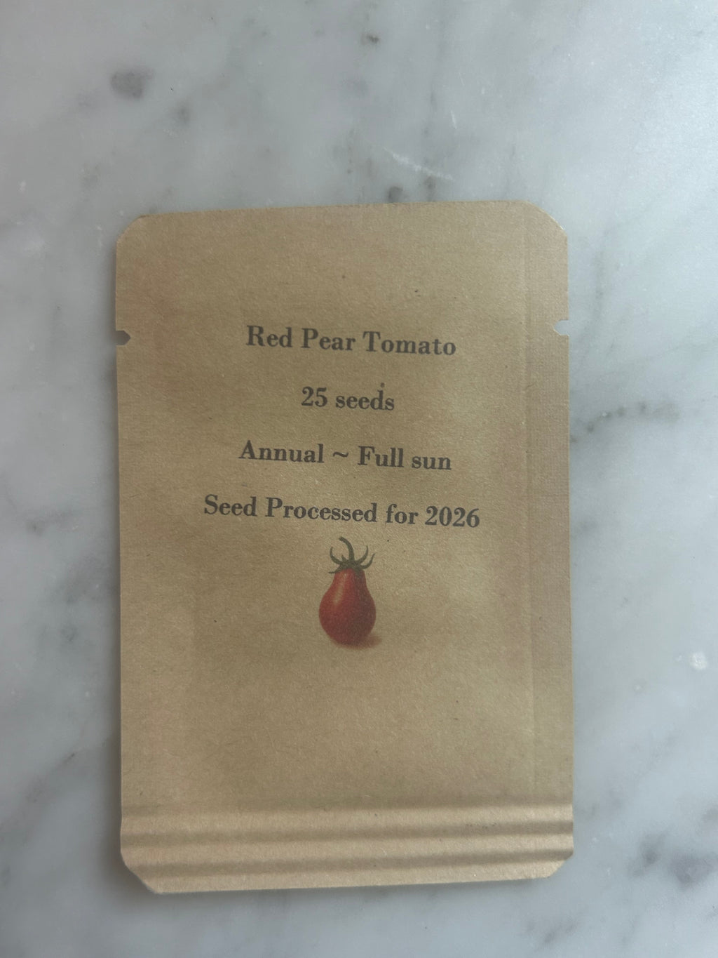 Steep Hill Garden Red Pear Tomato Seeds - Heirloom Gourmet, Cherry Size, 25 Count