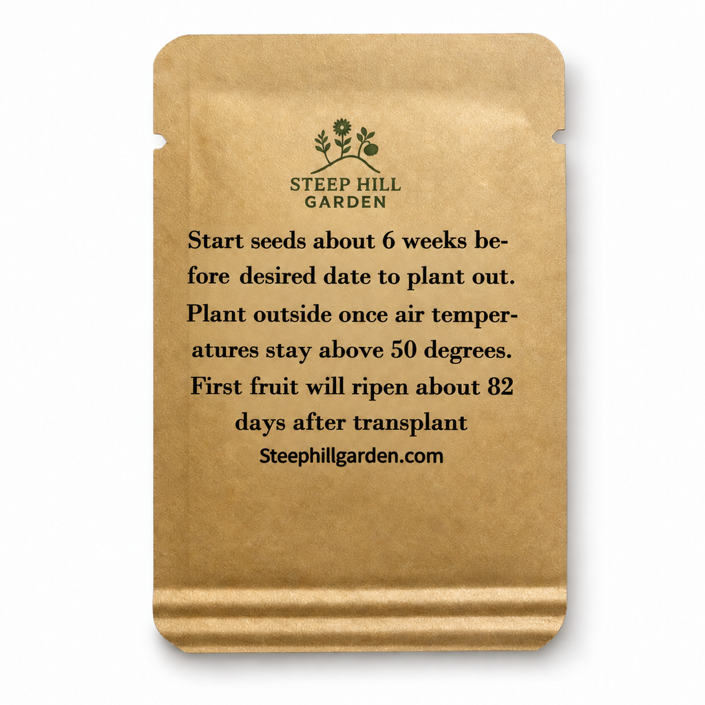 San Marzano Lungono Tomato Seeds - Heirloom Paste Tomato, Italian Variety, Full Sun — seed packet image
